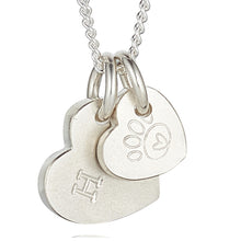 Load image into Gallery viewer, Wear your Love necklace - large and small pendants duo

