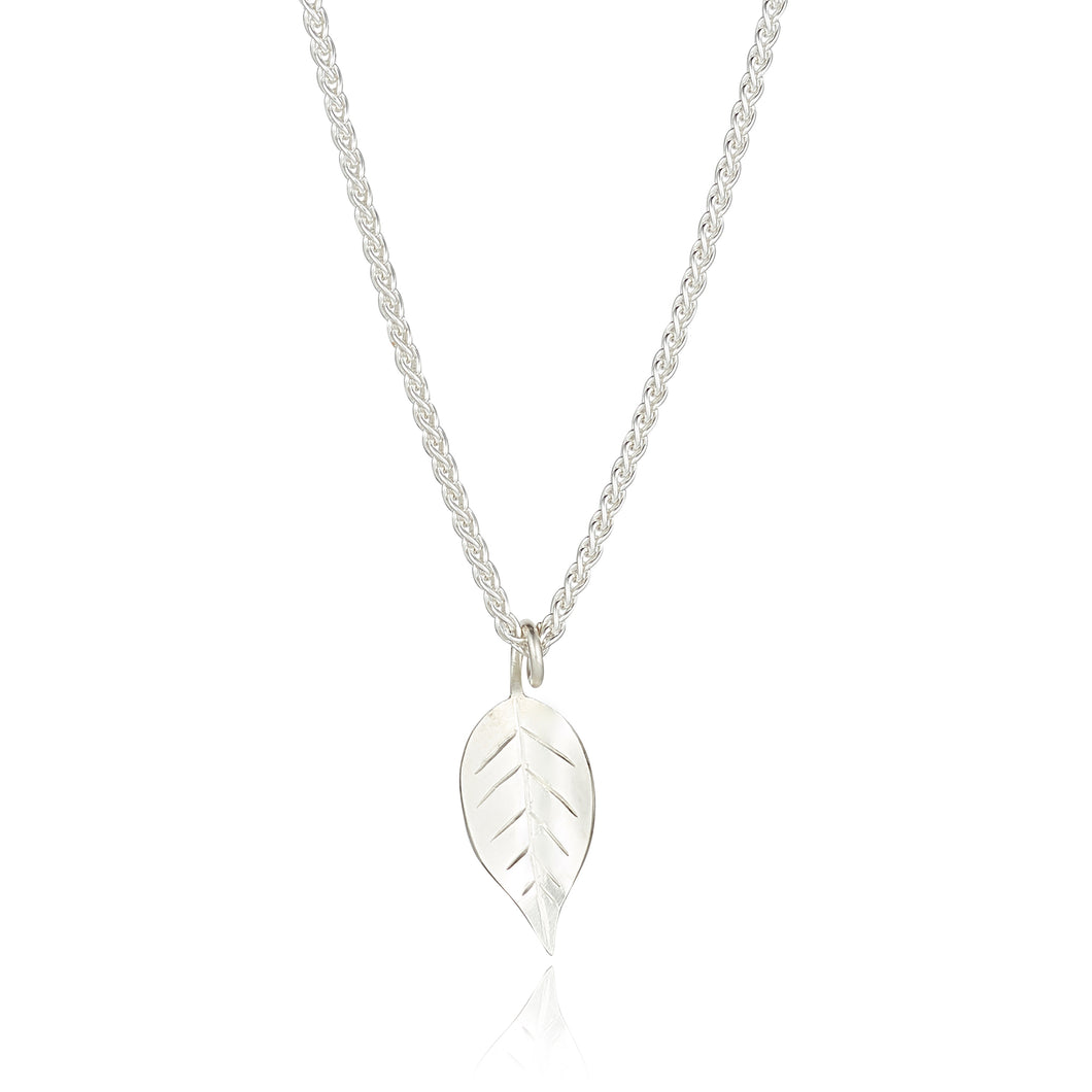 Fallen leaves pendant - sterling silver